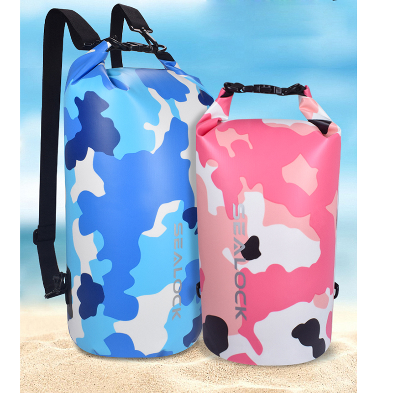 Plavajoči vodoodporen nahrbtnik Sealock Camo Dry Bag